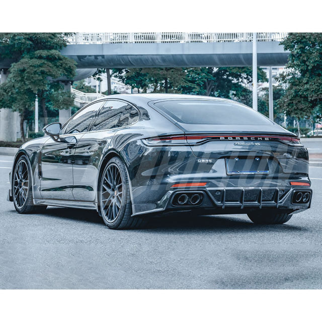CMST Style Dry Carbon Fiber Side Skirt For Porsche Panamera 971 971.1 971.2 2017-2023