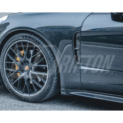 CMST Style Dry Carbon Fiber Side Skirt For Porsche Panamera 971 971.1 971.2 2017-2023