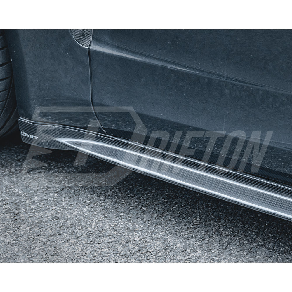 CMST Style Dry Carbon Fiber Side Skirt For Porsche Panamera 971 971.1 971.2 2017-2023