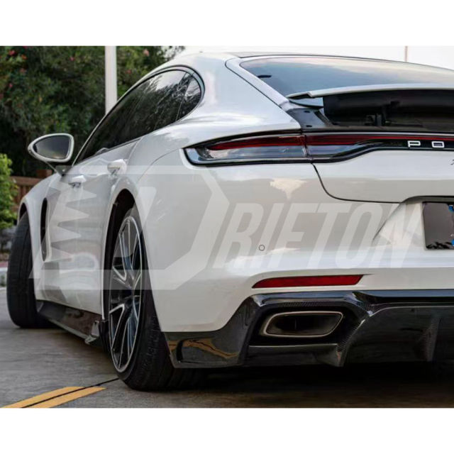 Drifton V2 Style Dry Carbon Fiber Side Skirt For Porsche Panamera 971 971.1 971.2 2017-2023