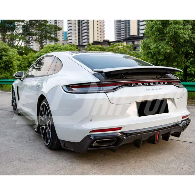 Drifton V2 Style Dry Carbon Fiber Side Skirt For Porsche Panamera 971 971.1 971.2 2017-2023