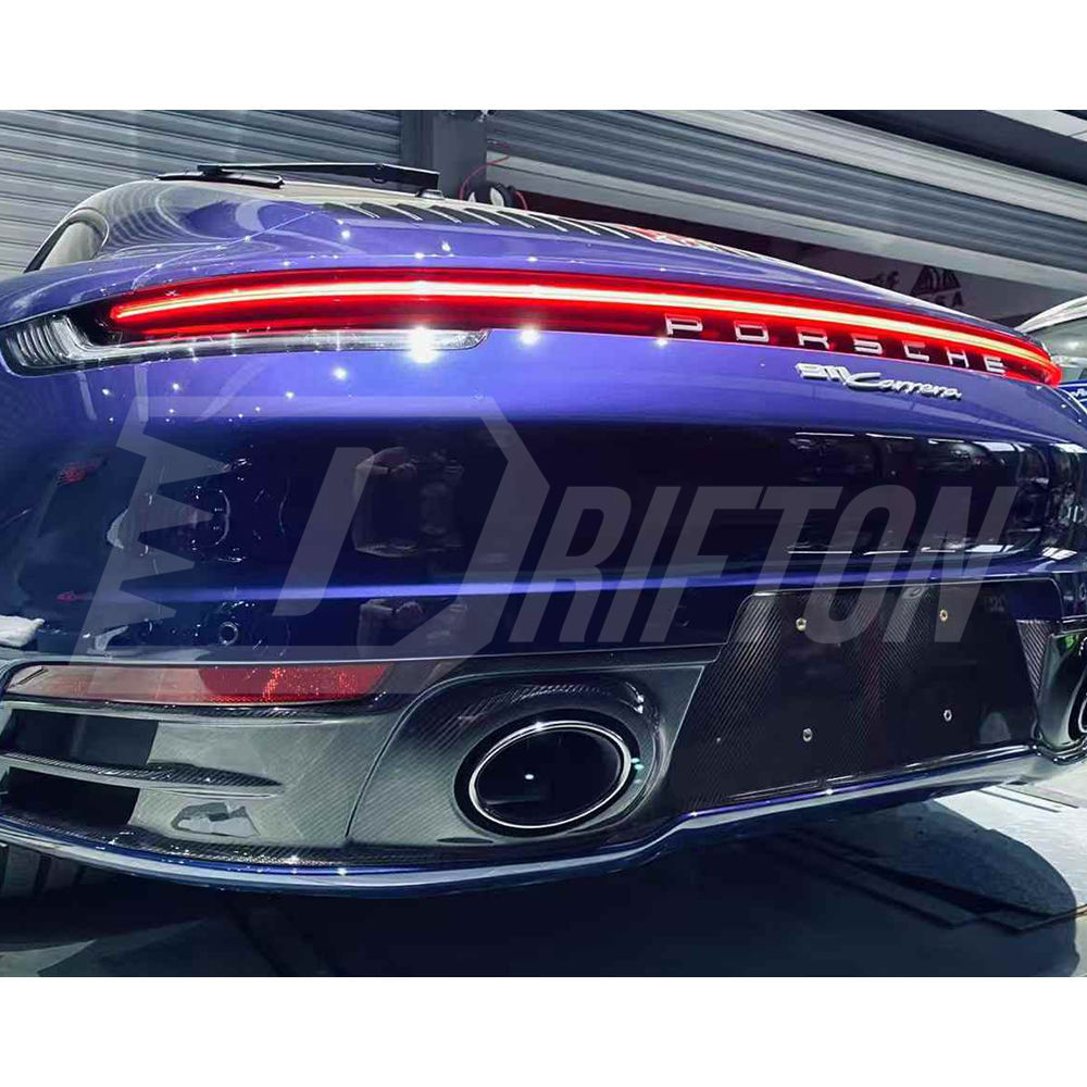 OEM Style Dry Carbon Fiber Diffuser For Porsche 911 992 Carrera 2019-2023