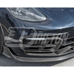 Paktechz Style Dry Carbon Fiber Front Canards For Porsche Panamera 971 971.2 2020-2023
