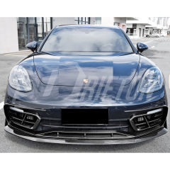 Paktechz Style Dry Carbon Fiber Front Lip Bottom For Porsche Panamera 971 971.2 2020-2023