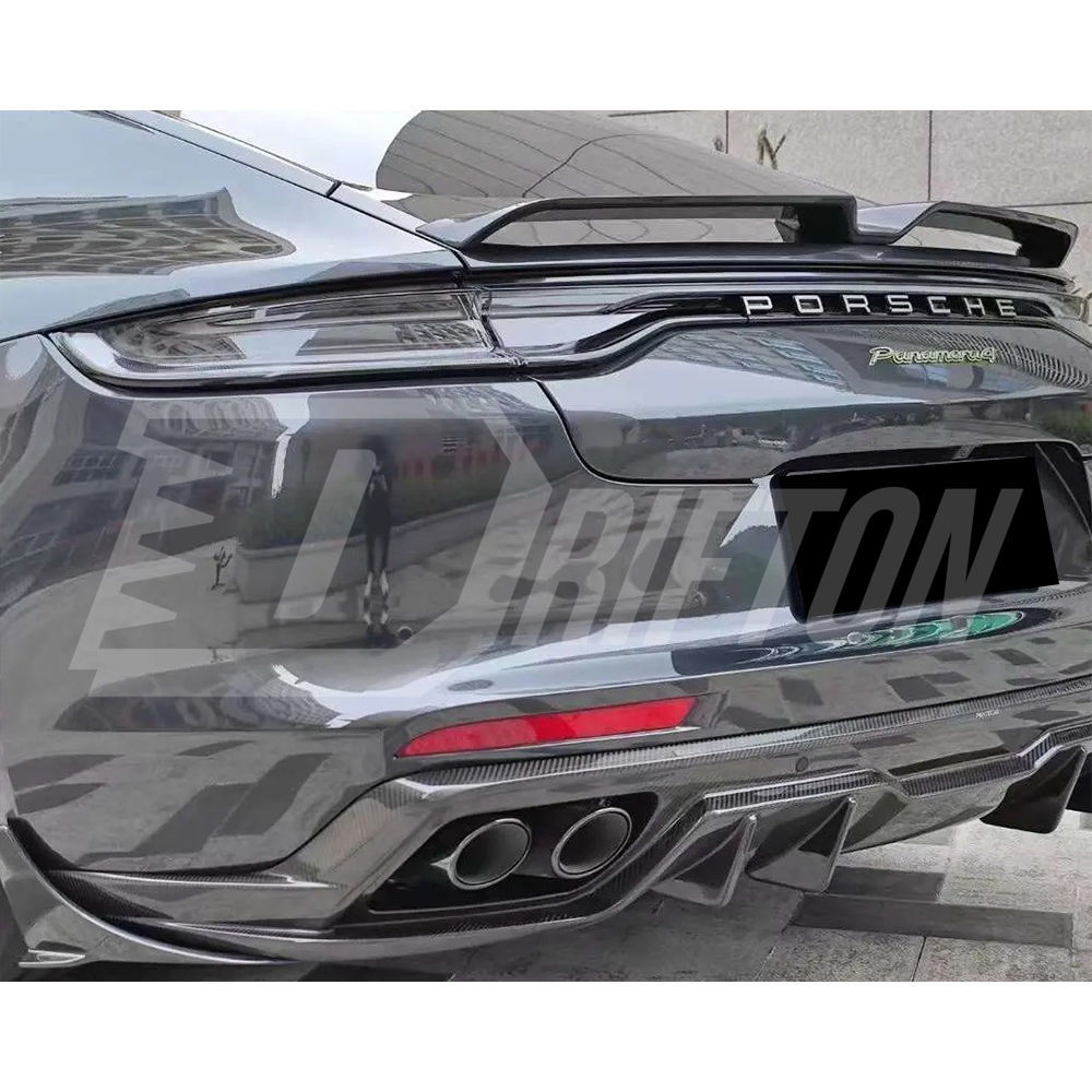 Paktechz Style Dry Carbon Fiber Rear Spoiler For Porsche Panamera 971 971.1 971.2 2017-2023