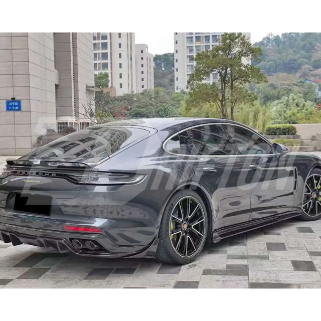 Paktechz Style Dry Carbon Fiber Rear Spoiler For Porsche Panamera 971 971.1 971.2 2017-2023