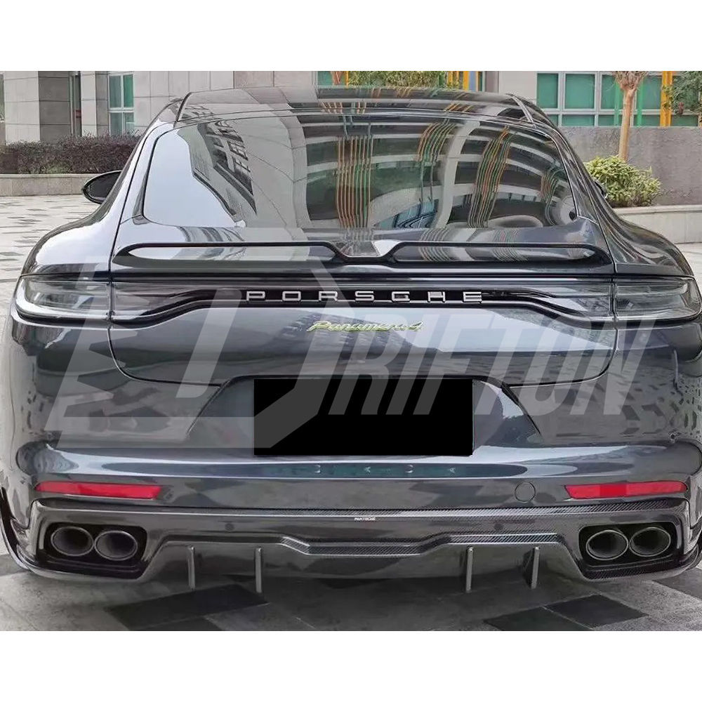 Paktechz Style Dry Carbon Fiber Rear Spoiler For Porsche Panamera 971 971.1 971.2 2017-2023