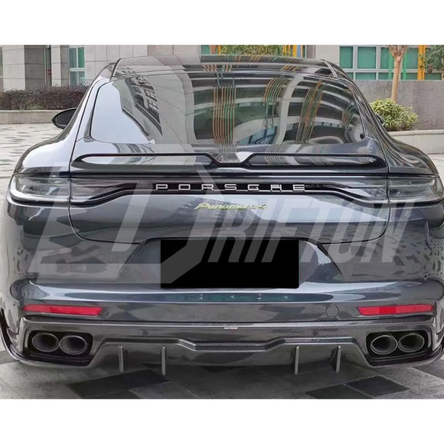 Paktechz Style Dry Carbon Fiber Rear Spoiler For Porsche Panamera 971 971.1 971.2 2017-2023