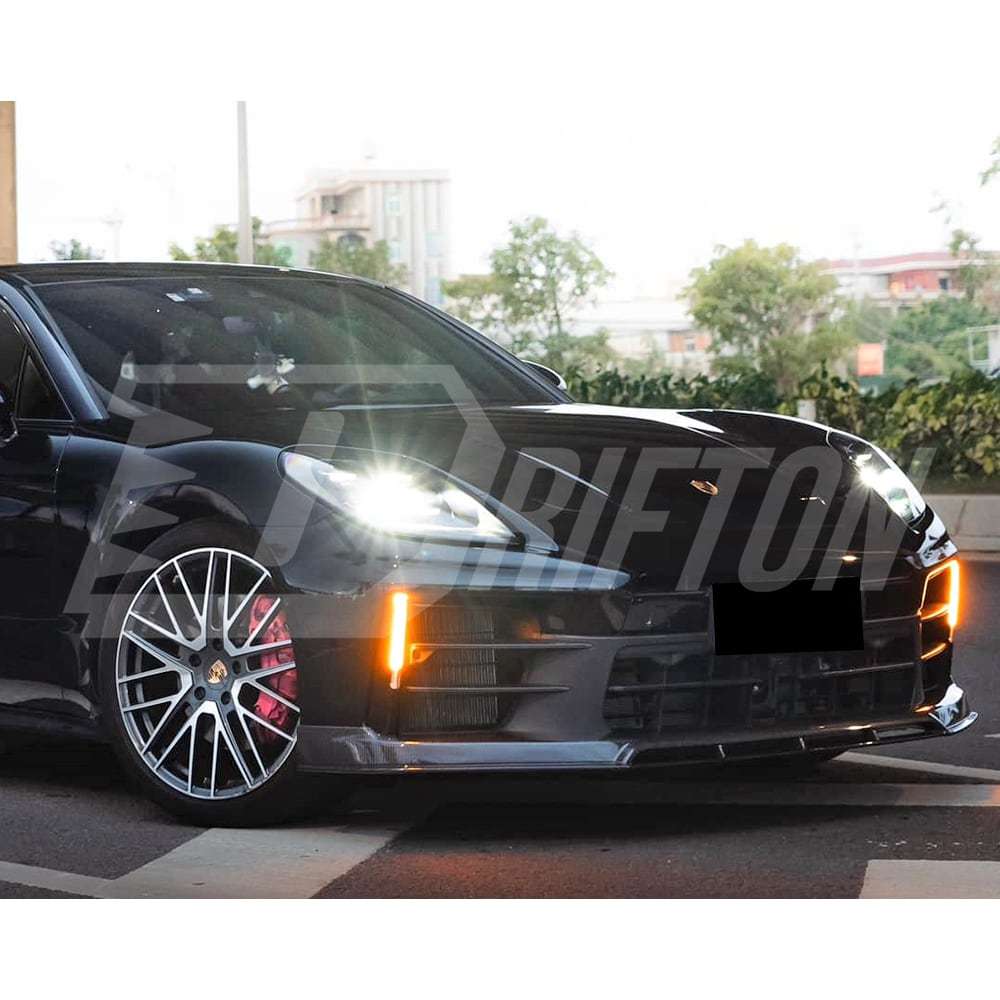 OD V1 Style Dry Carbon Fiber Front Lip For Porsche Panamera 976 2024-On