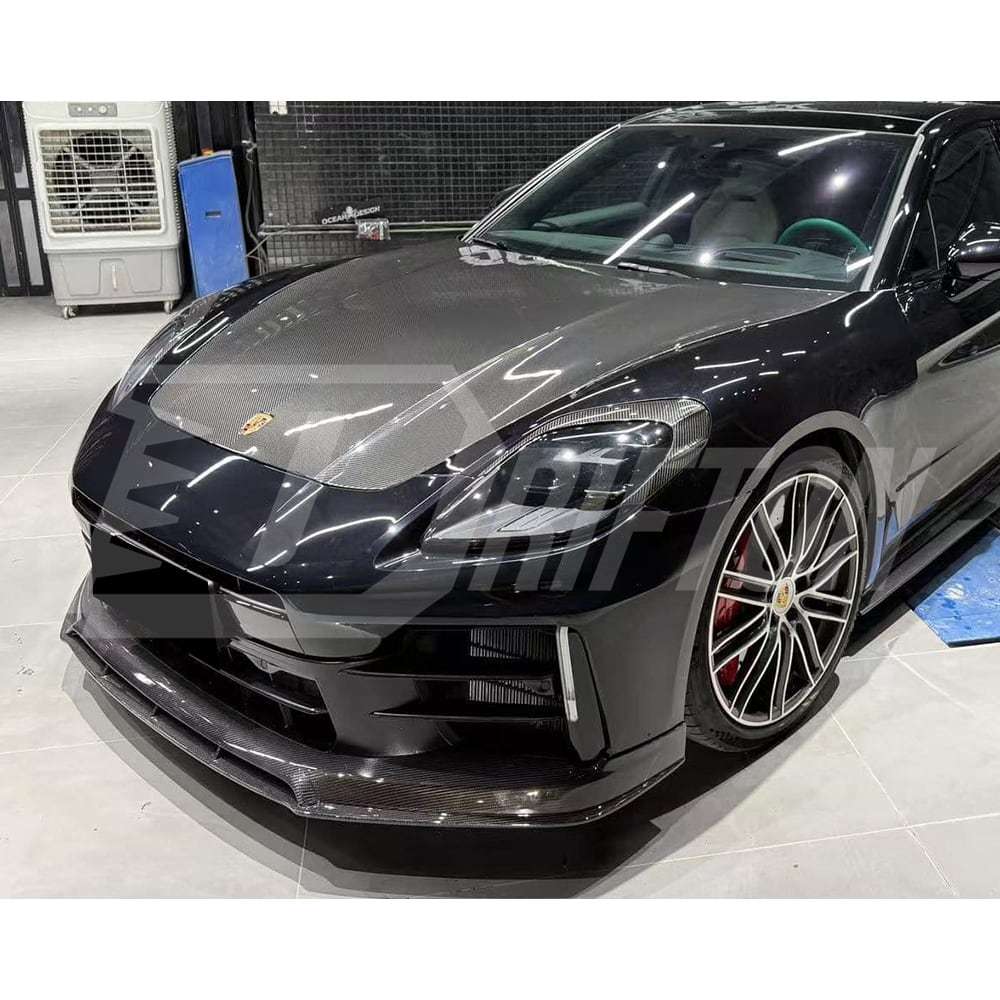 OD V1 Style Dry Carbon Fiber Front Lip For Porsche Panamera 976 2024-On