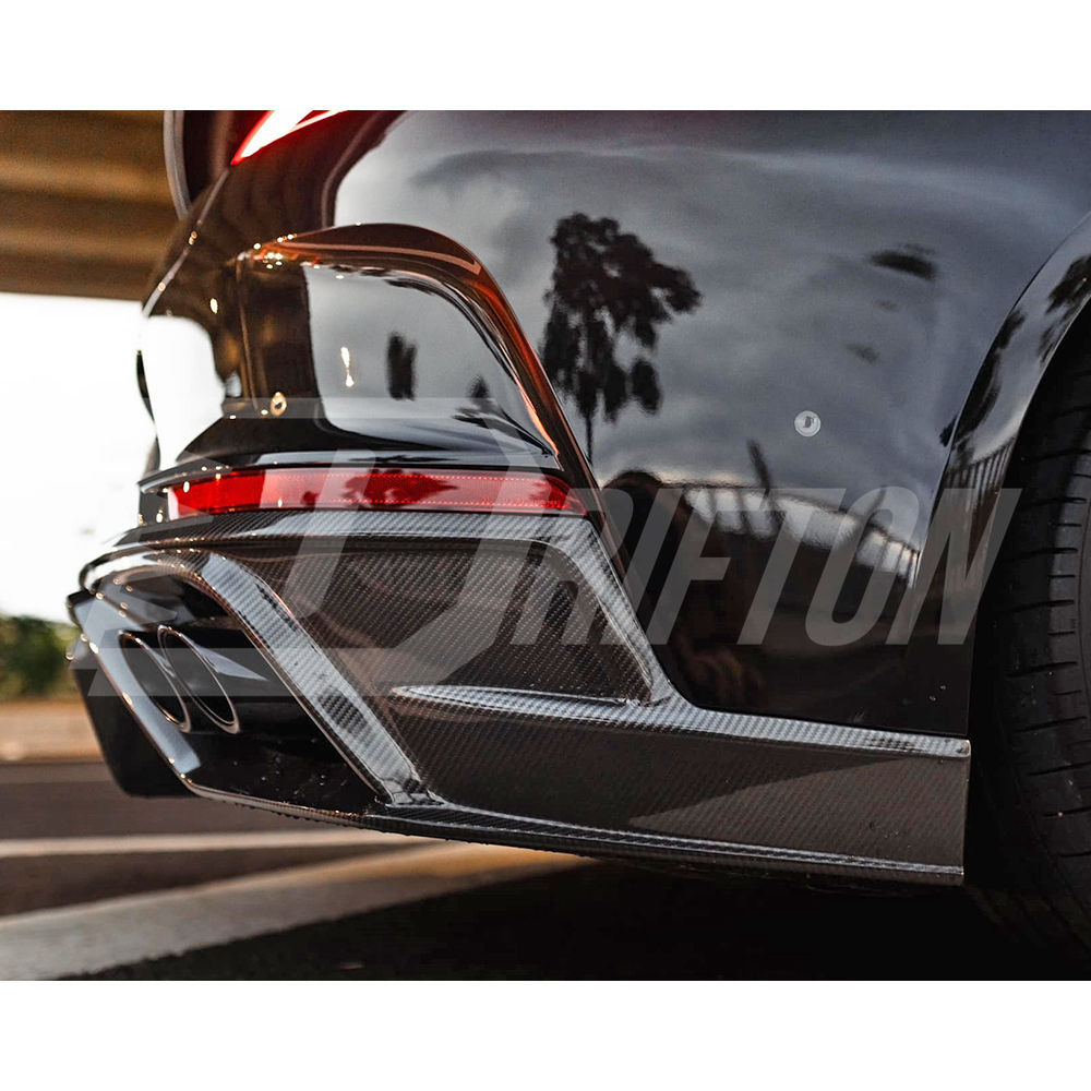 OD V1 Style Dry Carbon Fiber Rear Diffuser For Porsche Panamera 976 2024-On