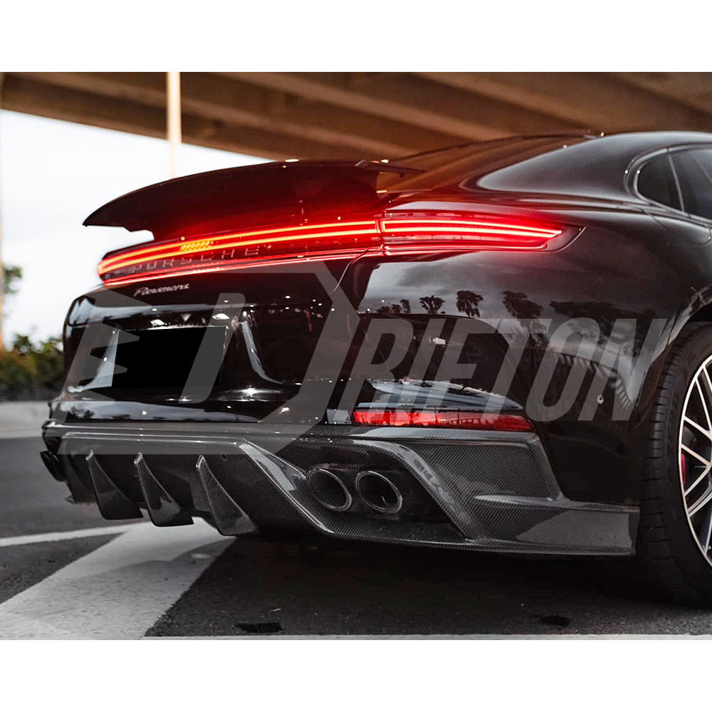 OD V1 Style Dry Carbon Fiber Rear Diffuser For Porsche Panamera 976 2024-On