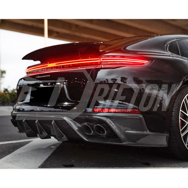 OD V1 Style Dry Carbon Fiber Rear Diffuser For Porsche Panamera 976 2024-On