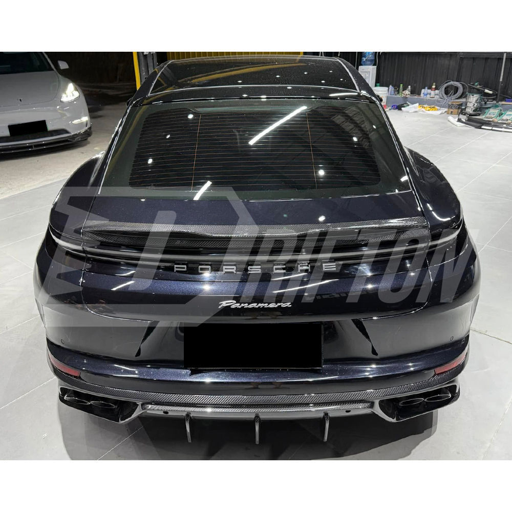OD V1 Style Dry Carbon Fiber Rear Diffuser For Porsche Panamera 976 2024-On