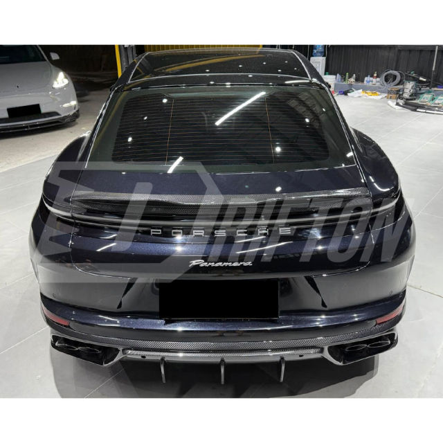 OD V1 Style Dry Carbon Fiber Rear Diffuser For Porsche Panamera 976 2024-On