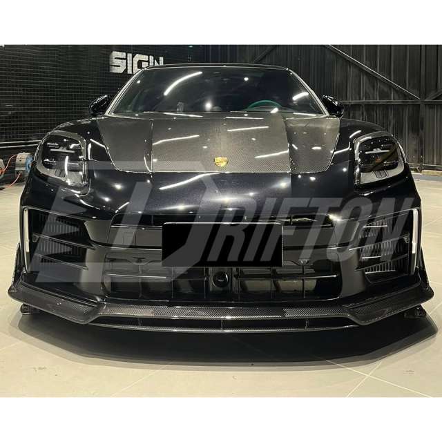OD V2 Style Dry Carbon Fiber Front Lip For Porsche Panamera 976 2024-On