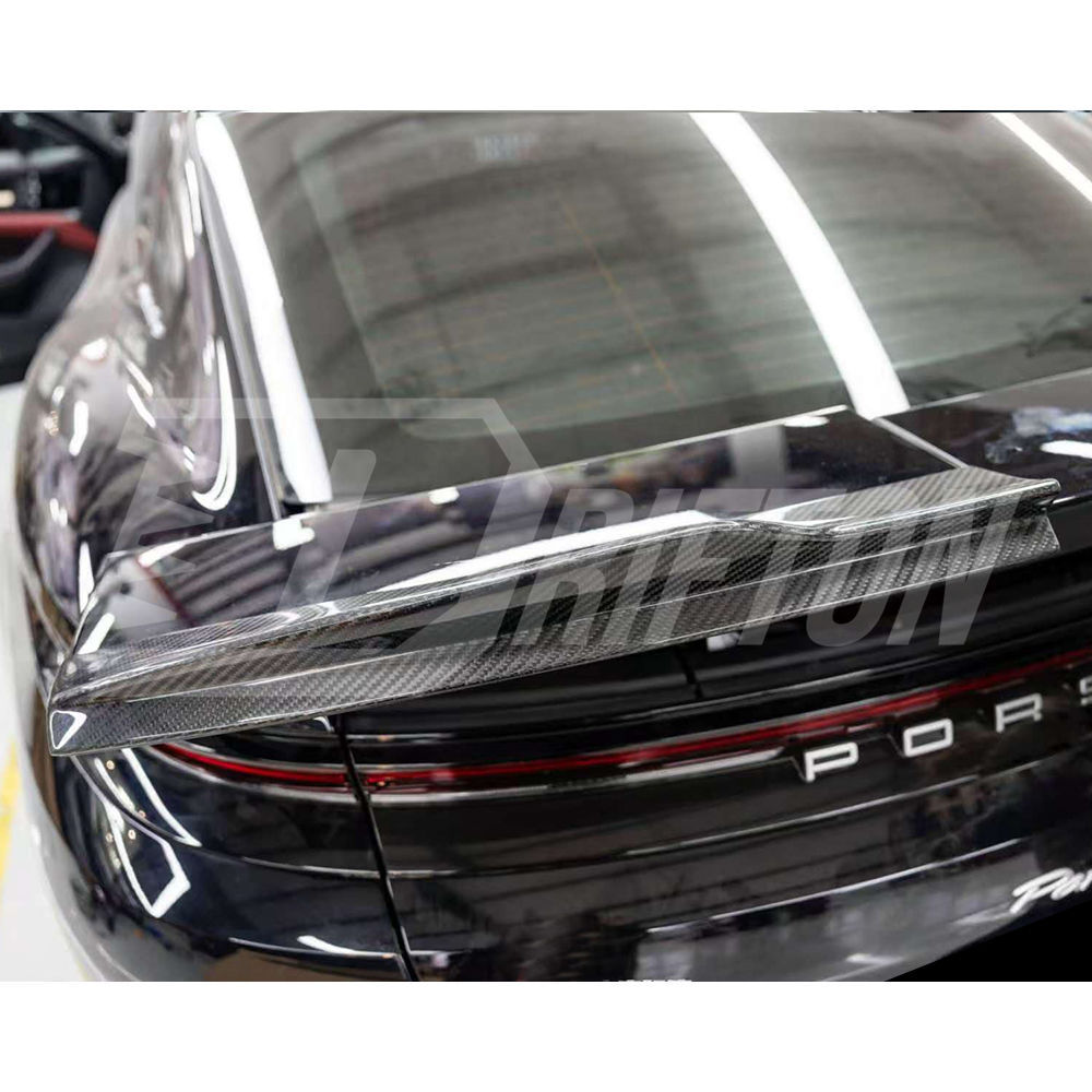 OD V2 Style Dry Carbon Fiber Rear Spoiler Trunk Wing For Porsche Panamera 976 2024-On