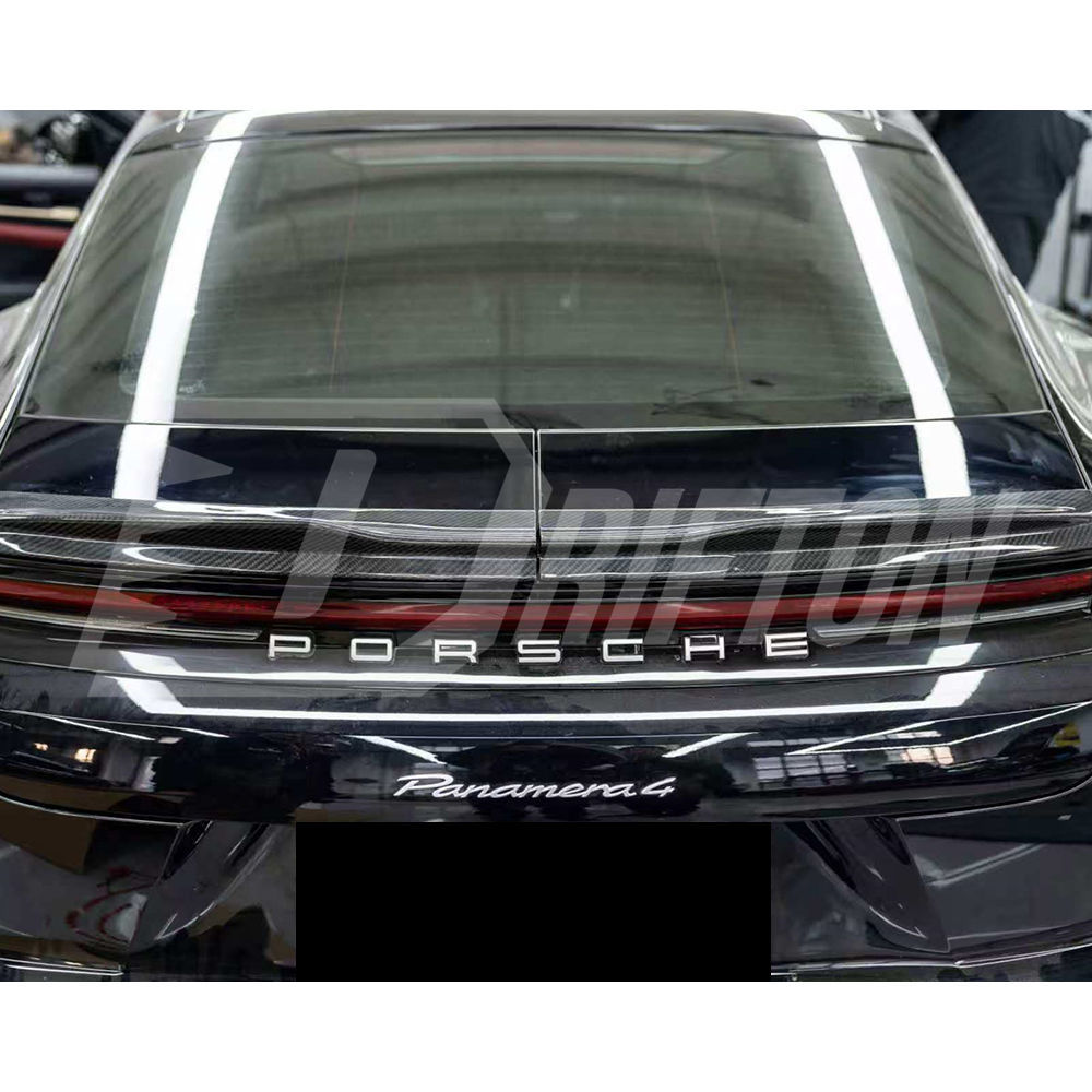 OD V2 Style Dry Carbon Fiber Rear Spoiler Trunk Wing For Porsche Panamera 976 2024-On