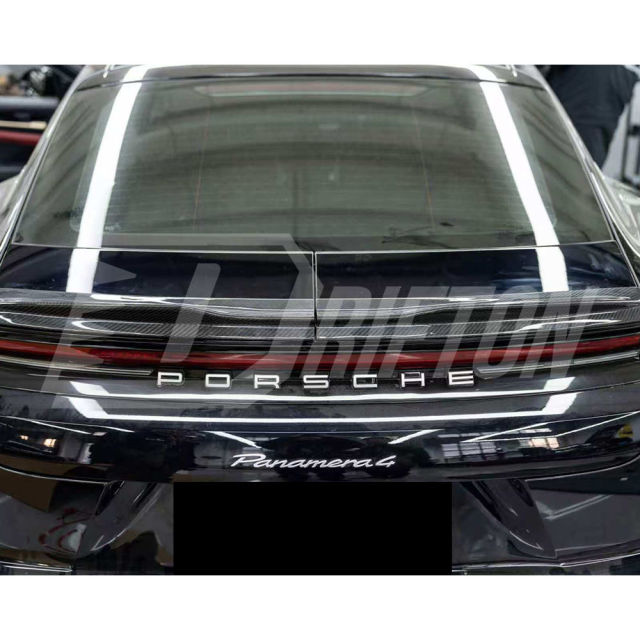 OD V2 Style Dry Carbon Fiber Rear Spoiler Trunk Wing For Porsche Panamera 976 2024-On