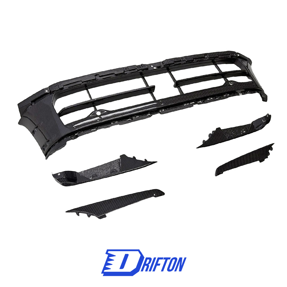 OEM Style Dry Carbon Fiber Front Bumepr Lower Grille For Porsche Panamera 976 2024-On