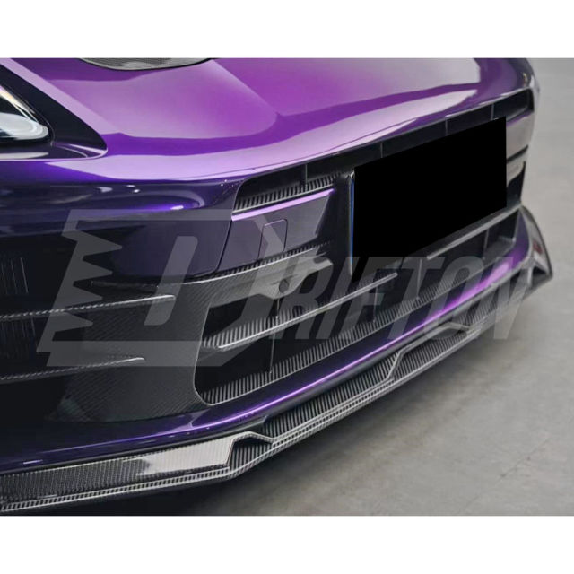 OEM Style Dry Carbon Fiber Front Bumepr Upper Grille For Porsche Panamera 976 2024-On