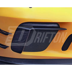 CMST Style Carbon Fiber Front Bumper Vents Trim For Porsche 911 GT3RS 991 2018-2020