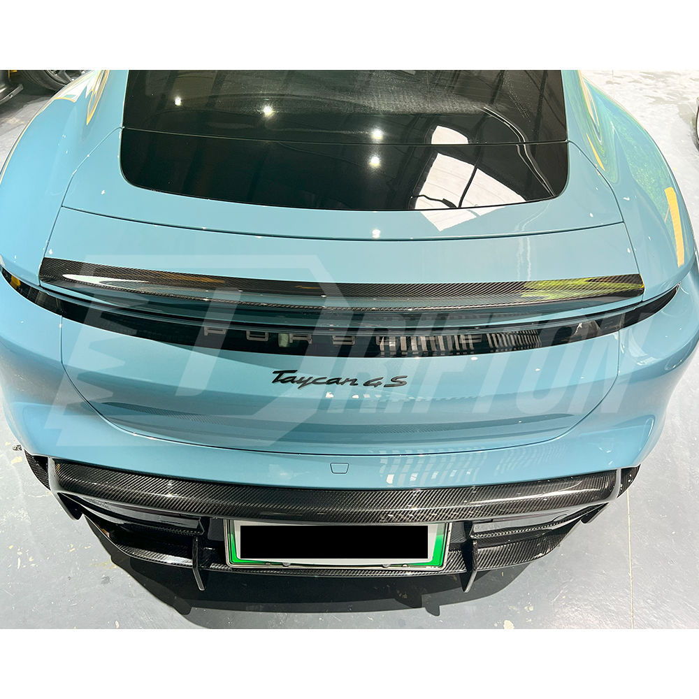 OD Style Dry Carbon Fiber Rear Spoiler For Porsche Taycan 2019-2023
