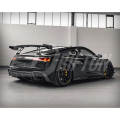 GT RWD Style Full Dry Carbon Fiber GT Wing Rear Spoiler For Audi R8 2016-2024