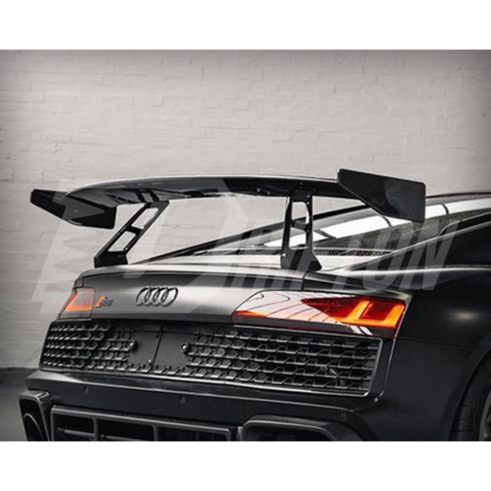 GT RWD Style Full Dry Carbon Fiber GT Wing Rear Spoiler For Audi R8 2016-2024