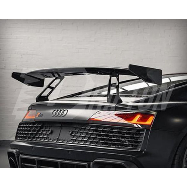 GT RWD Style Full Dry Carbon Fiber GT Wing Rear Spoiler For Audi R8 2016-2024