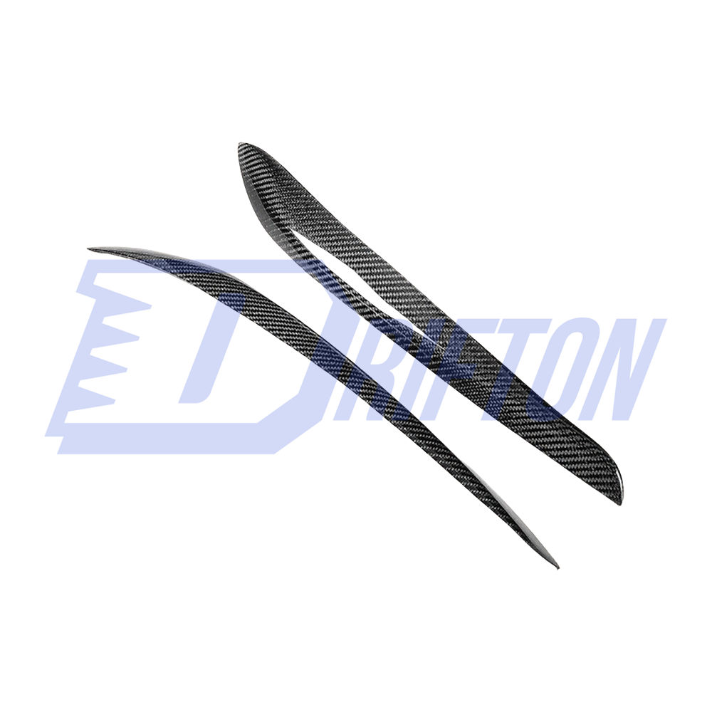 Carbon Fiber Headlights Eyebrow Cover Trim For Nissan R34 GTR GTT 1998-2002
