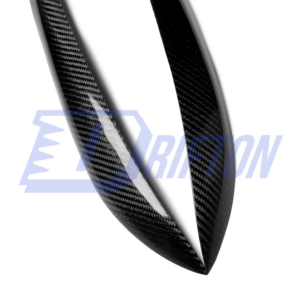 Carbon Fiber Headlights Eyebrow Cover Trim For Nissan R34 GTR GTT 1998-2002