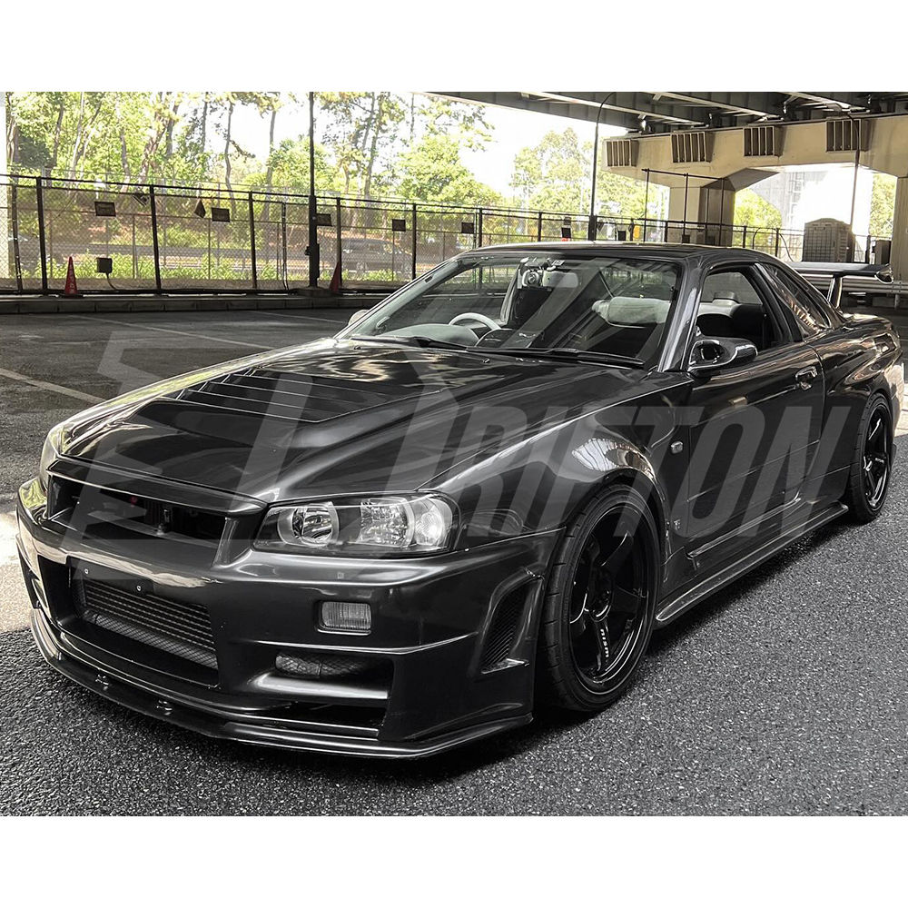 GTT To GTR Nismo Z-tune Style Glass Fiber Full Set Body Kits For Nissan R34 GTT 1998-2002