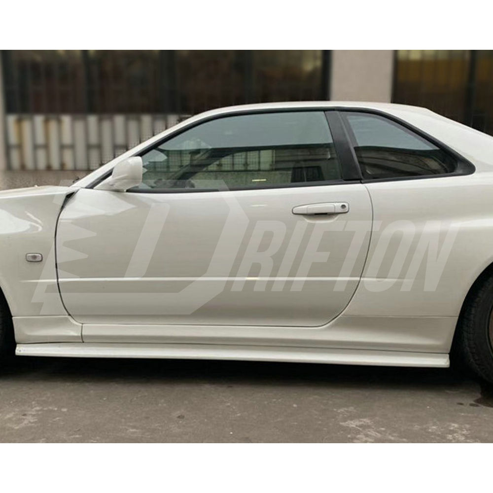 OEM V-Spec Nismo Z-tune Style Glass Fiber Side Skirt For Nissan R34 GTR 1998-2002