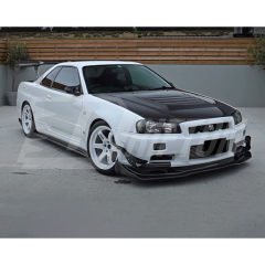 AutoSelect Style Carbon Fiber Front Lip For Nissan R34 GTR 1998-2002