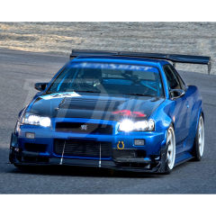 AutoSelect Style Carbon Fiber Front Lip For Nissan R34 GTR 1998-2002