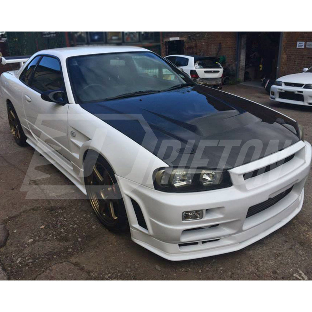 BN Style Carbon Fiber Fender For Nissan R34 GTR 1998-2002