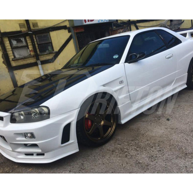BN Style Carbon Fiber Fender For Nissan R34 GTR 1998-2002