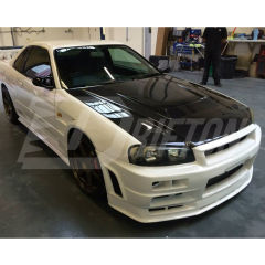 BN Style Carbon Fiber Fender For Nissan R34 GTR 1998-2002