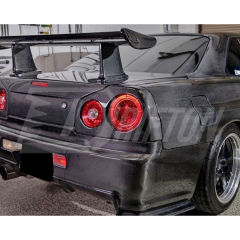 Carbon Fiber TailLights Cover For Nissan R34 GTR 1998-2002