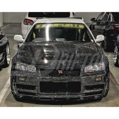 GTT To GTR Nismo Z-tune Style Partial Carbon Fiber Full Set Body Kits For Nissan R34 GTT 1998-2002