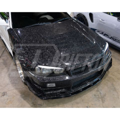 Nismo Z-Tune Style Carbon Fiber Front Bumper & Under Lip For Nissan R34 GTR 1998-2002