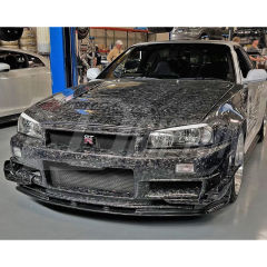 Nismo Z-Tune Style Carbon Fiber Front Bumper & Under Lip For Nissan R34 GTR 1998-2002