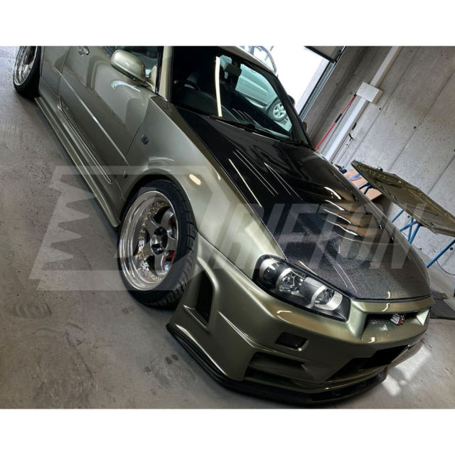 Nismo Z-Tune Style Carbon Fiber Hood For Nissan R34 GTR 1998-2002