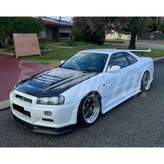 Nismo Z-Tune Style Carbon Fiber Hood For Nissan R34 GTR 1998-2002