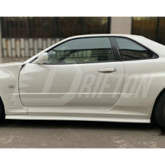 OEM V-Spec Nismo Z-tune Style Glass Fiber Side Skirt For Nissan R34 GTR 1998-2002