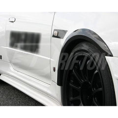 Superior AC Style Carbon Fiber Wide Fender Wheels Flares For Nissan R34 GTR 1998-2002