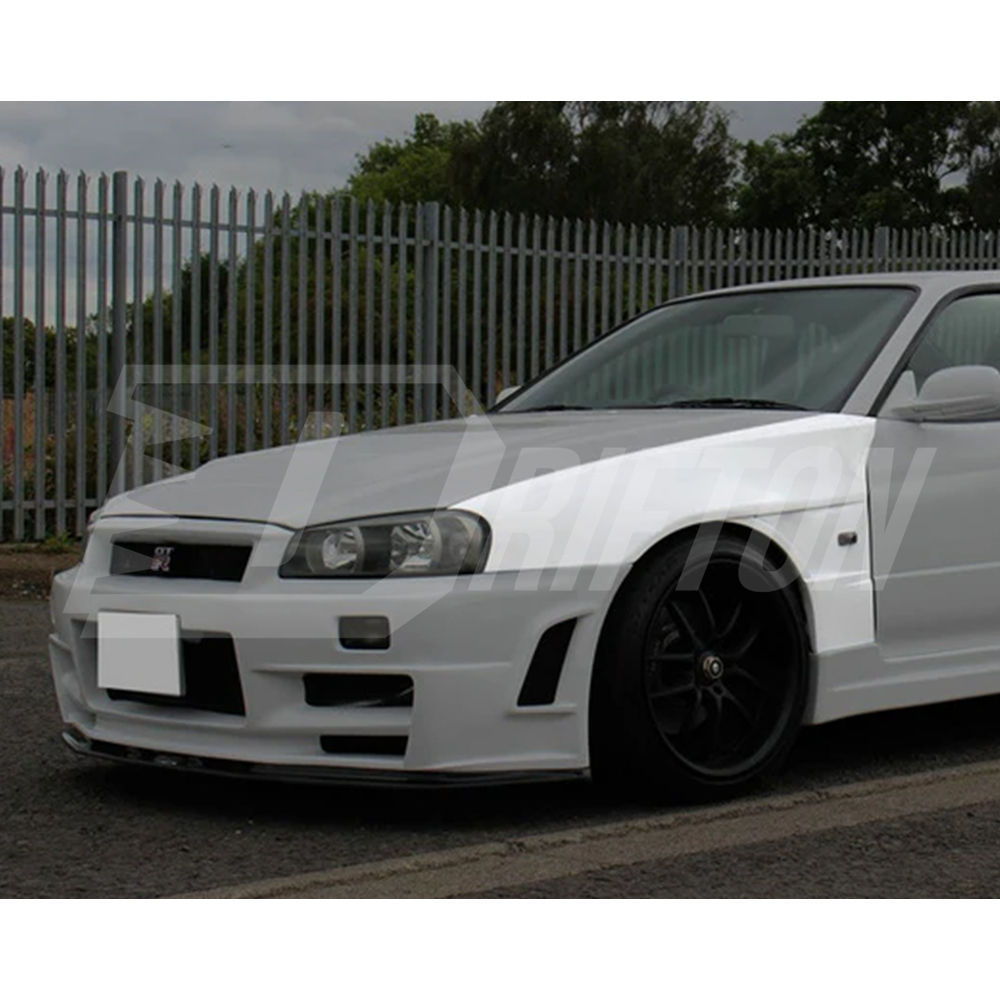 Vent V2 Style Carbon Fiber Fender For Nissan R34 GTR 1998-2002