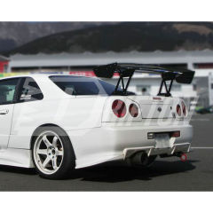Voltex 1600mm Low Brackets Style Carbon Fiber Rear Spoiler GT Wing For Nissan R34 GTR GTT 1998-2002