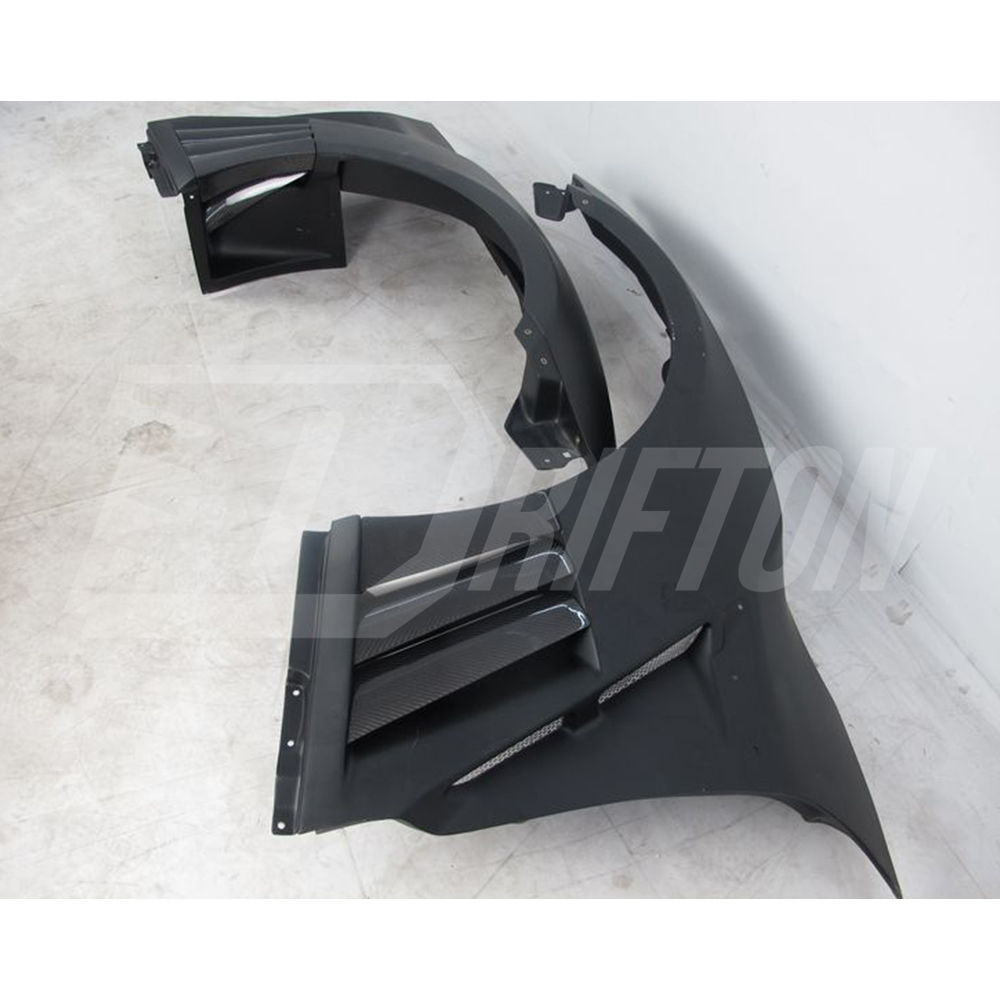 2013 Varis Style Partial Carbon Fiber Wide Fender Set For Nissan R35 GTR 2011-2016